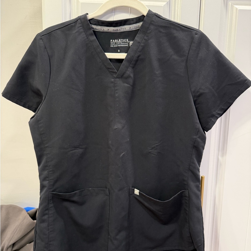 Fabletics Charcoal V-Neck Top